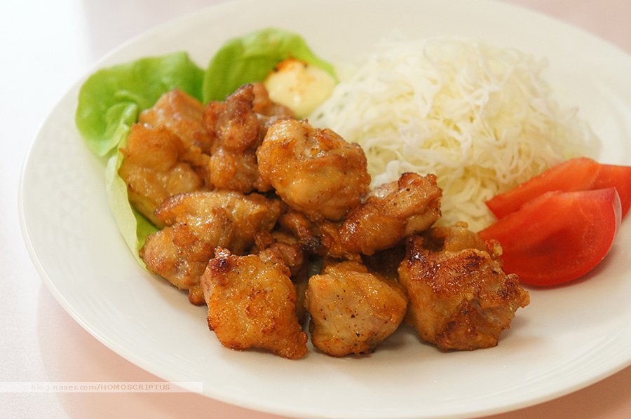 Chicken Karaage with Mayo and Teriyaki Sauces