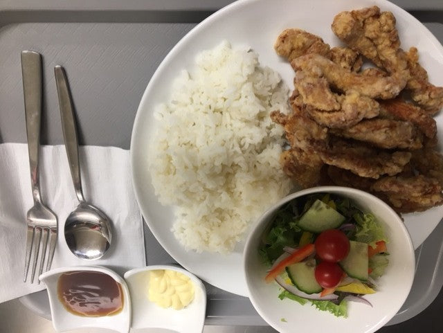 Chicken Karaage with Mayo and Teriyaki Sauces