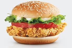 Chicken Burger with Chips & Salad